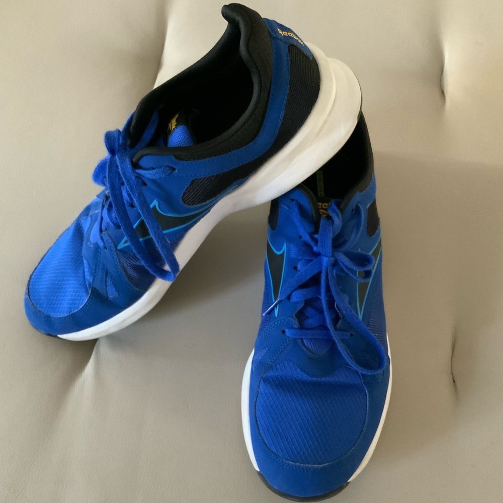 Reebok Blue and Black Men's Athletic Running Shoes